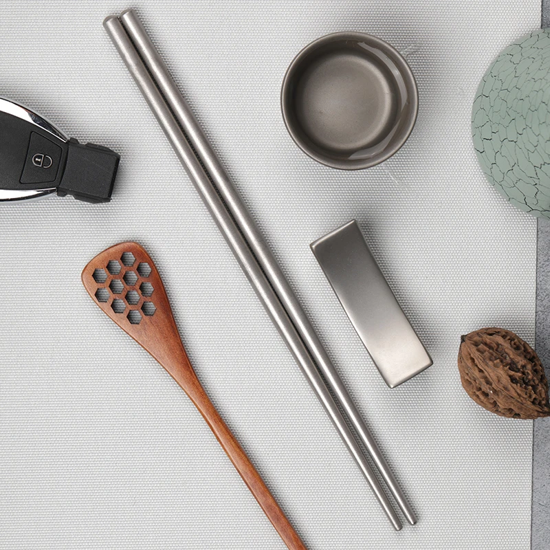 Палочки для еды многоразовые из чистого титана 1 пара|Палочки еды| |