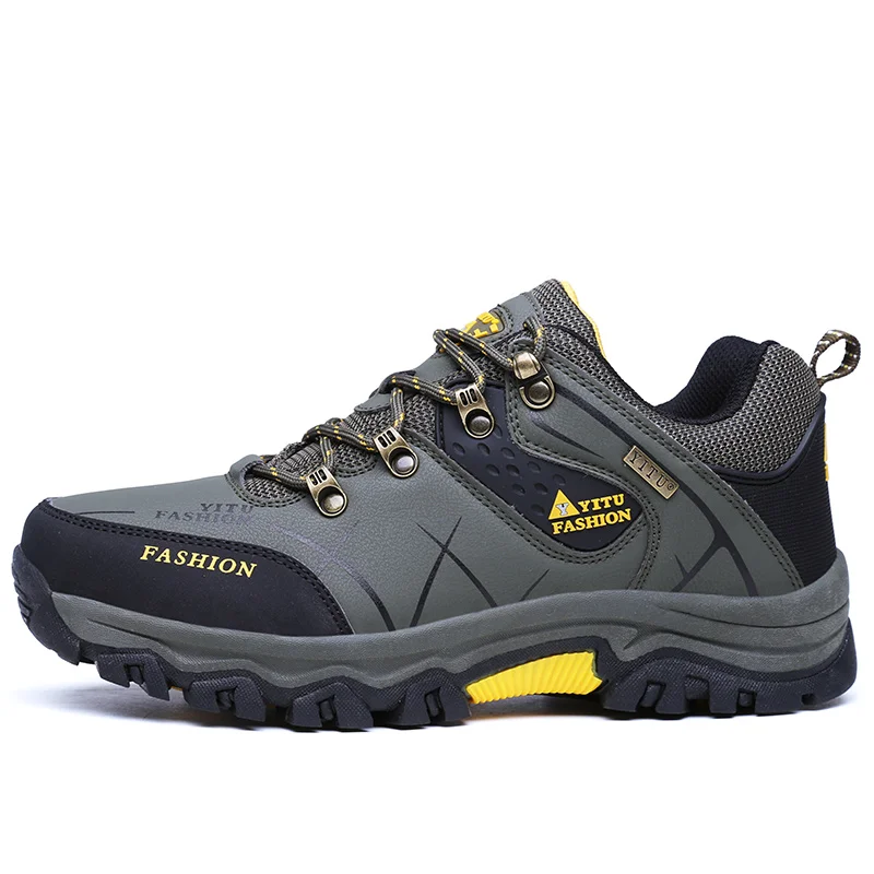 Men Outdoor Sneakers Lace-up Hiking Shoes Waterproof Anti-Skidding Male Sports Boots Man Climbing Trekking Trail Plus Size 39-47 | Обувь