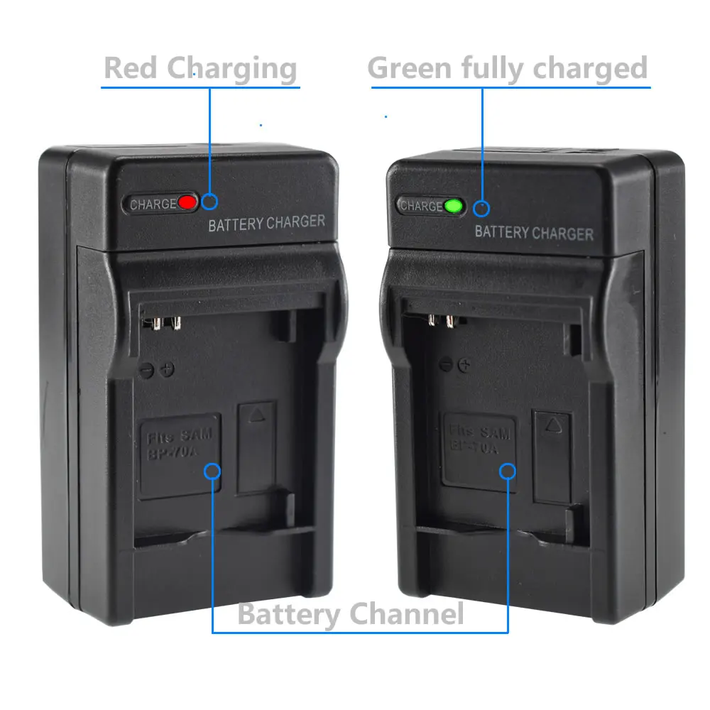 BP-70A Battery + Charger for Samsung SL50 SL600 SL605 SL630 TL105 TL110 TL205 WB30F WB31F WB32F WB35F WB50F WB51F WB52F WP10 | Электроника