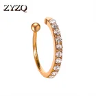 Модные серьги-клипсы ZYZQ без пирсинга с микрозакрепкой, крошечные ювелирные аксессуары, классическое посеребренное покрытие, оптовая продажа, много штук