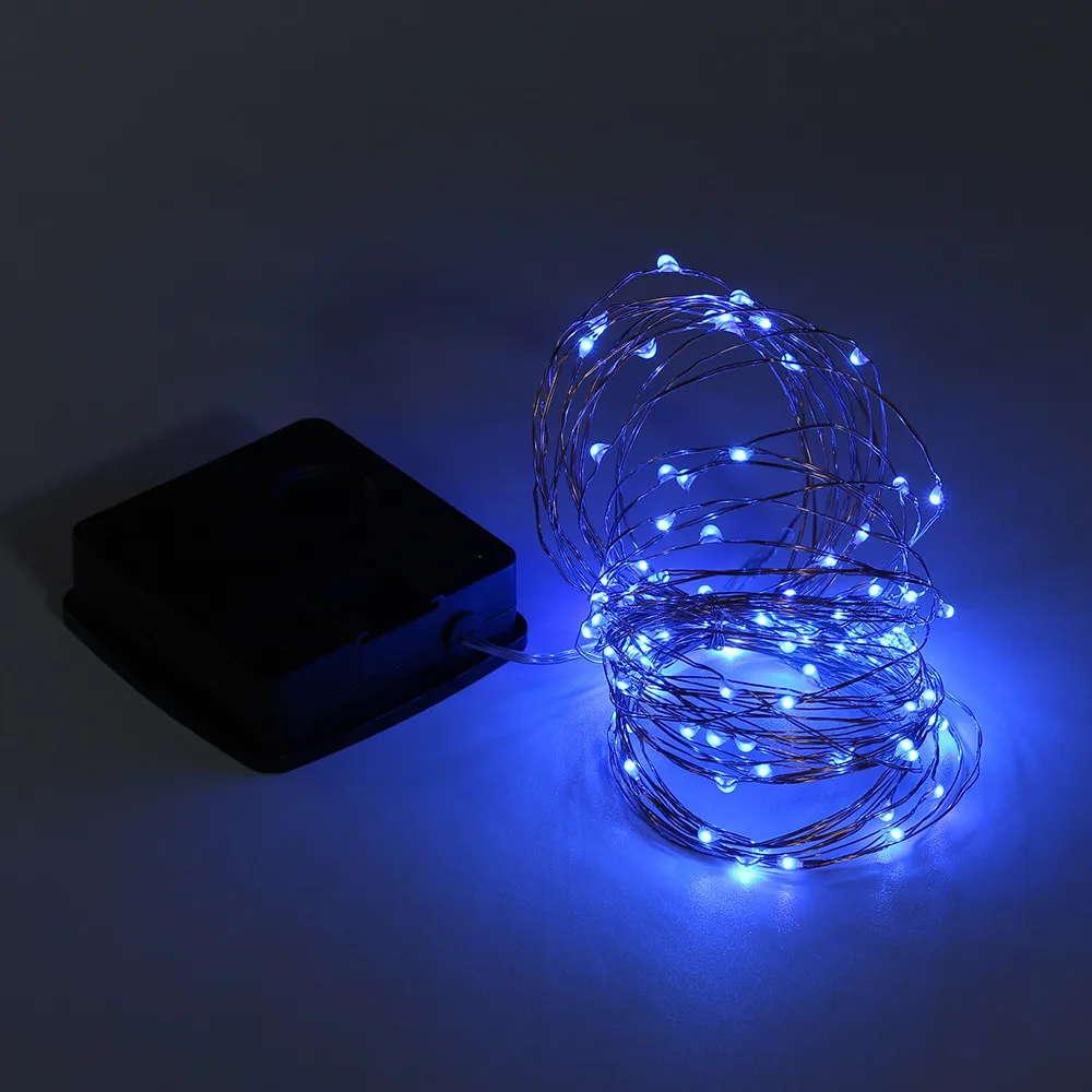 5M 50Lights Solar string lights Outdoor Powered Copper Wire Light String Fairy Party Decor | Дом и сад