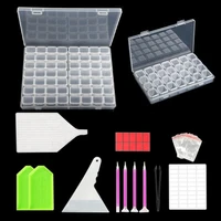 diy diamond painting tools 2856 cells storage box kits diamond embroidery accessories sets glue pen clay tray stylo sticker set