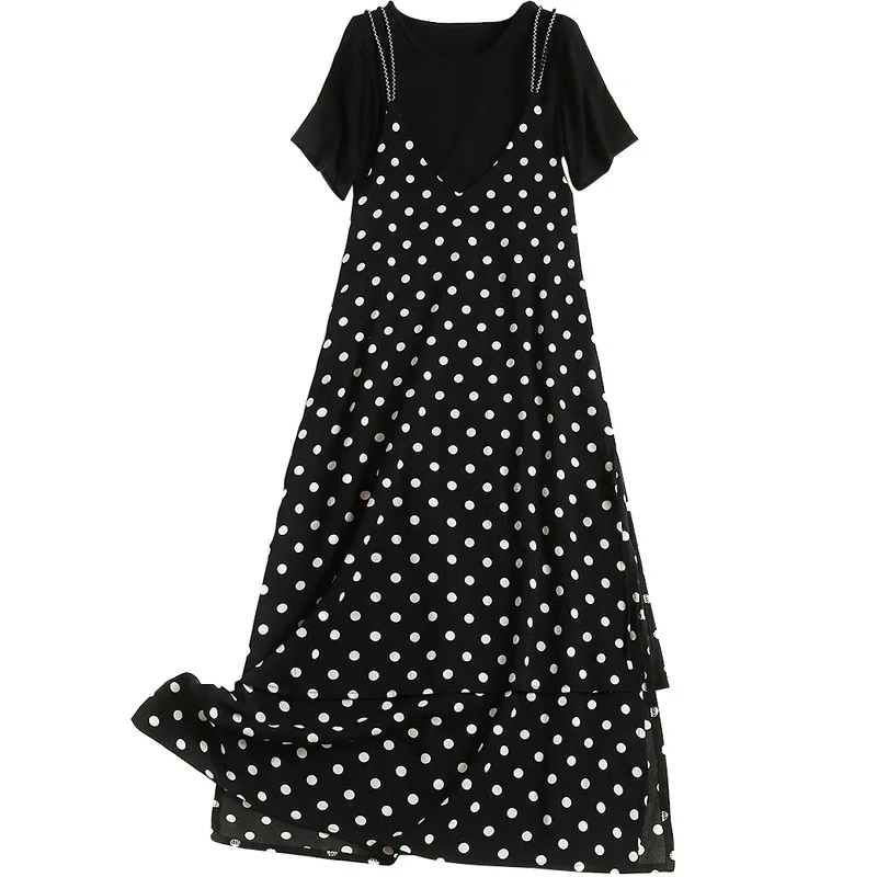 2020 летнее Новое Женское однотонное платье с круглым вырезом и короткими рукавами