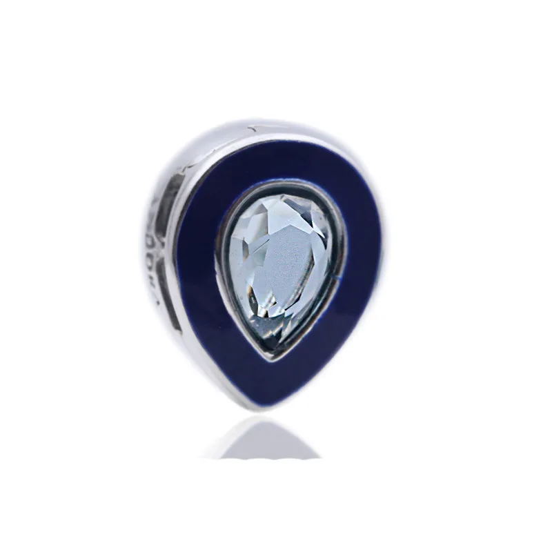 Подлинные 925 пробы серебряные амулеты на зажимах, подходят к оригиналу Pandora браслет reflexions, подарок для ювелирных изделий DIY - Окраска металла: Родиевое покрытие