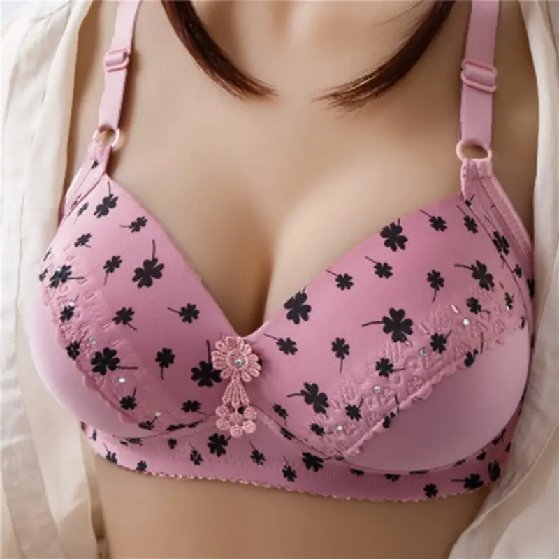 Женский бюстгальтер размера плюс для большой грудью жира однобортный Дамская