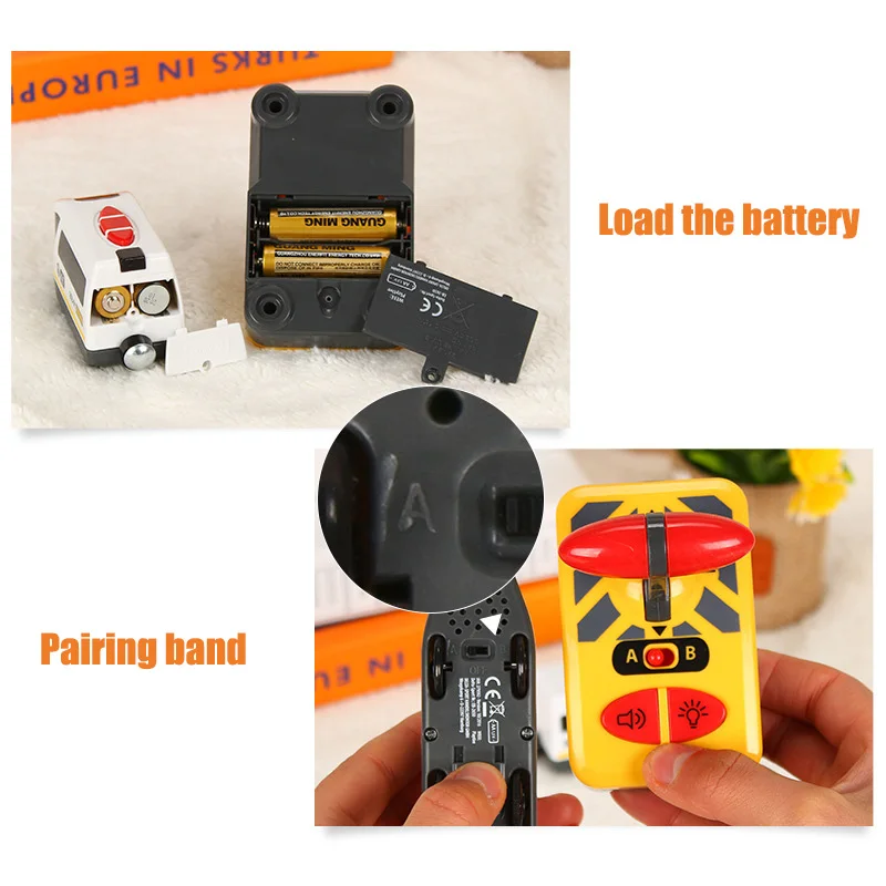 RC электрический магнитный игрушечный Паровозик-конструктор деревянная железная