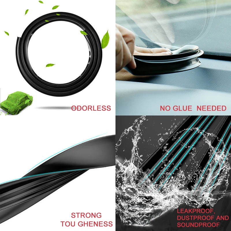 Car Stickers Dashboard Sealing Strips goods For Mazda Ford Toyota BMW Audi Hyundai KIA LADA Universal Auto Interior Accessories |