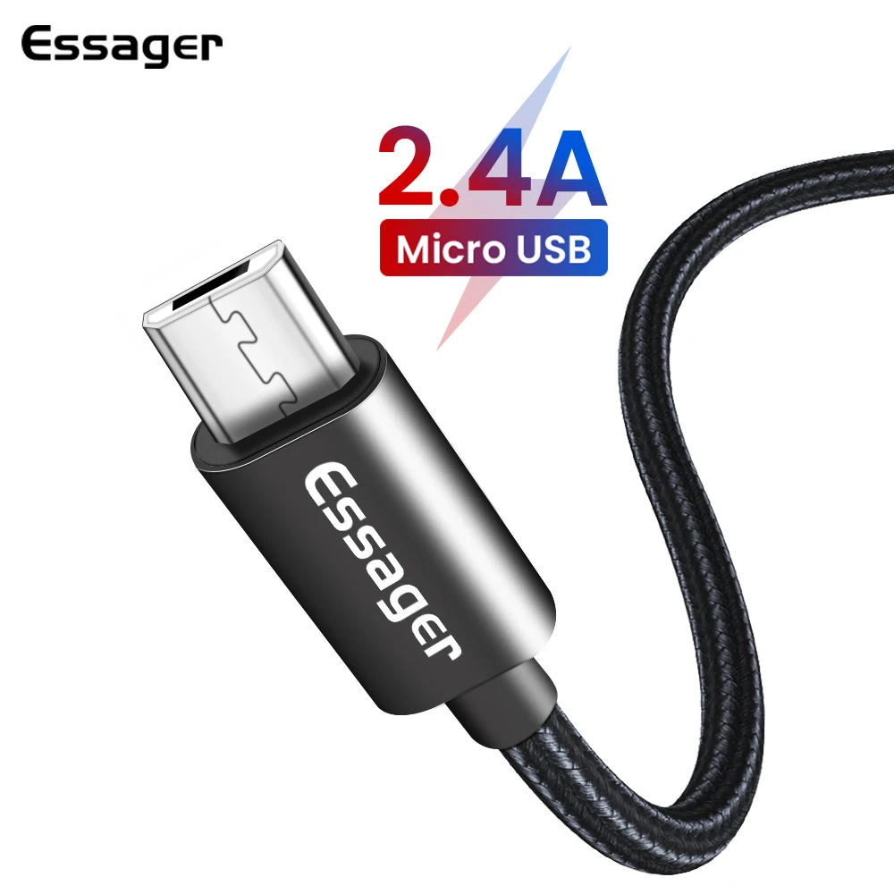 Кабель Micro USB Essager для быстрой зарядки и передачи данных 2 4 А | Мобильные телефоны