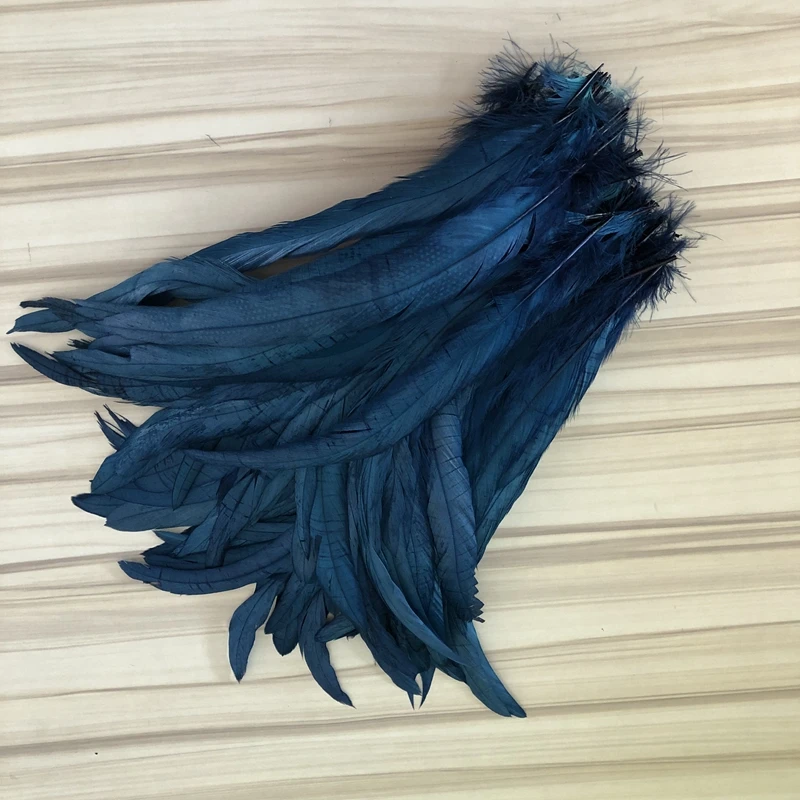 Бесплатная доставка 50 500 шт. темно синие петушиные хвосты перышки для поделок