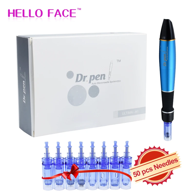 Беспроводная Dr.pen Ultima A1 профессиональная микроиглы ручка с 50 шт. иглы картриджи