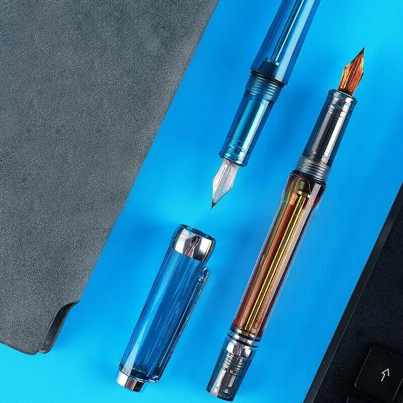 0 38 мм/0 5 мм вакуумный перьевая ручка смолы прозрачный Высокое качество EF/F Перо