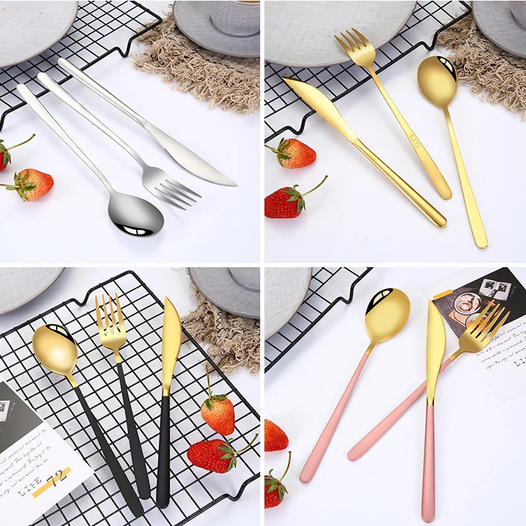 3 шт. набор столовых приборов из нержавеющей стали 304|Столовые сервизы| |