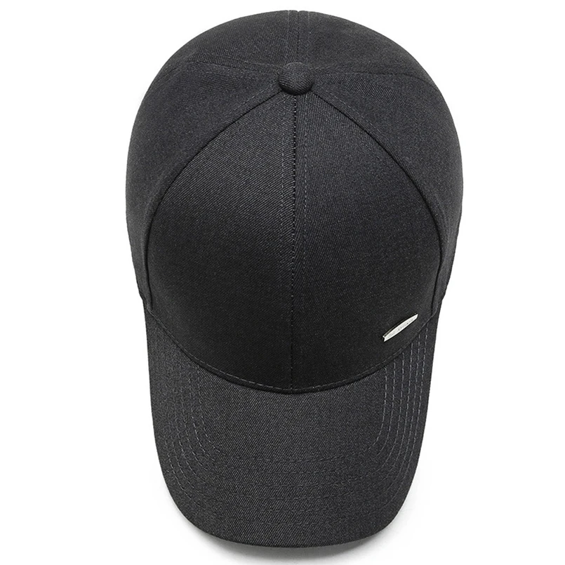 Новинка осени 2022 Мужская бейсболка черная Высококачественная кепка Снэпбэк