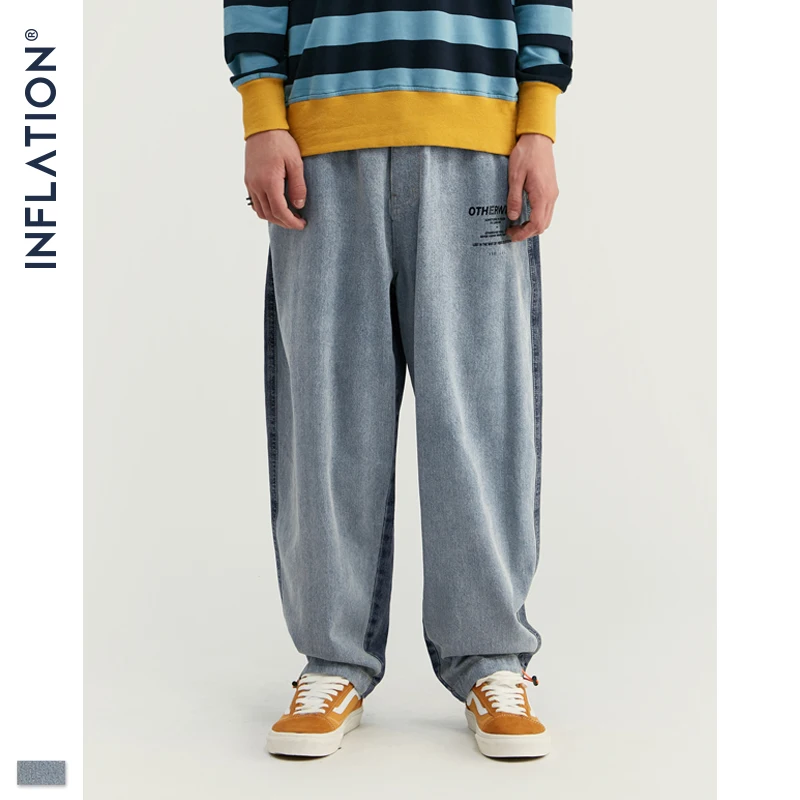 Инфляция дизайнерские модные мужские шорты свободные джинсы с дырками на