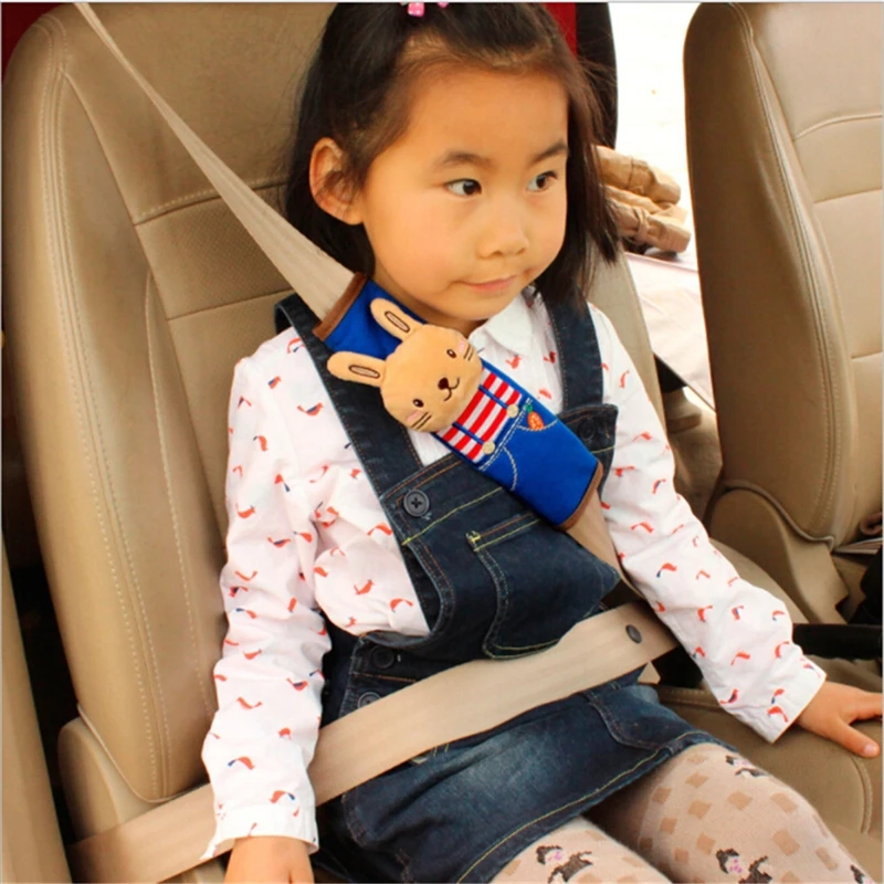 

Children's Car Safety Belts Shoulder Cute Animal Design Pad For Kids Protective Cover Airbag Car Support Airbag Seat Belts New