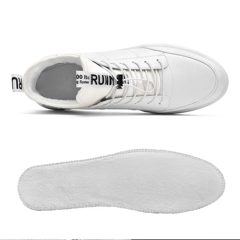 Мужская плюшевая зимняя обувь для скейтбординга удобная теплая спортивная в