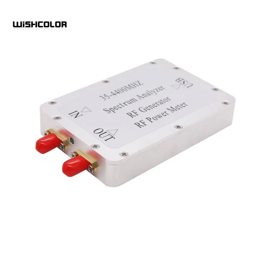

Wishcolor 35-4400MHz USB Simple Spectrum Analyzer RF Signal Generator Tracking Source RF Power Meter
