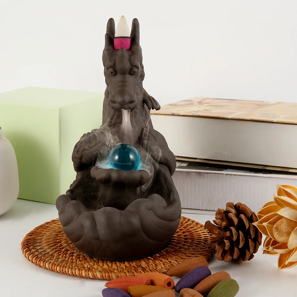 Ароматическая горелка с обратным потоком керамический дымный водопад держатель