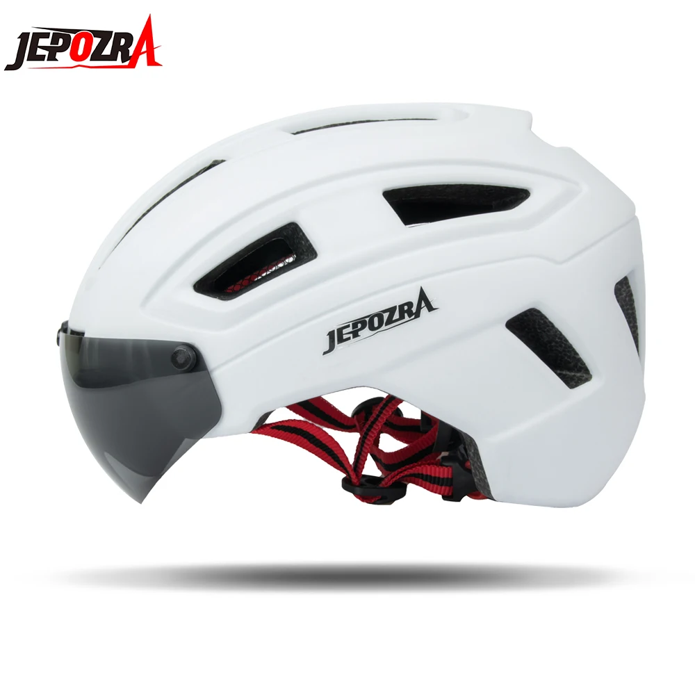 

Bike Helmet for Men Women with Detachable Magnetic Goggles Visor Mountain & Road Bicycle Helmet Breathable Lightweight helmet