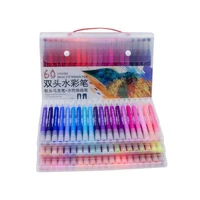 100 colors dual brush art markers pen fine tip and brush drawing painting watercolor pens for coloring manga calligraphy