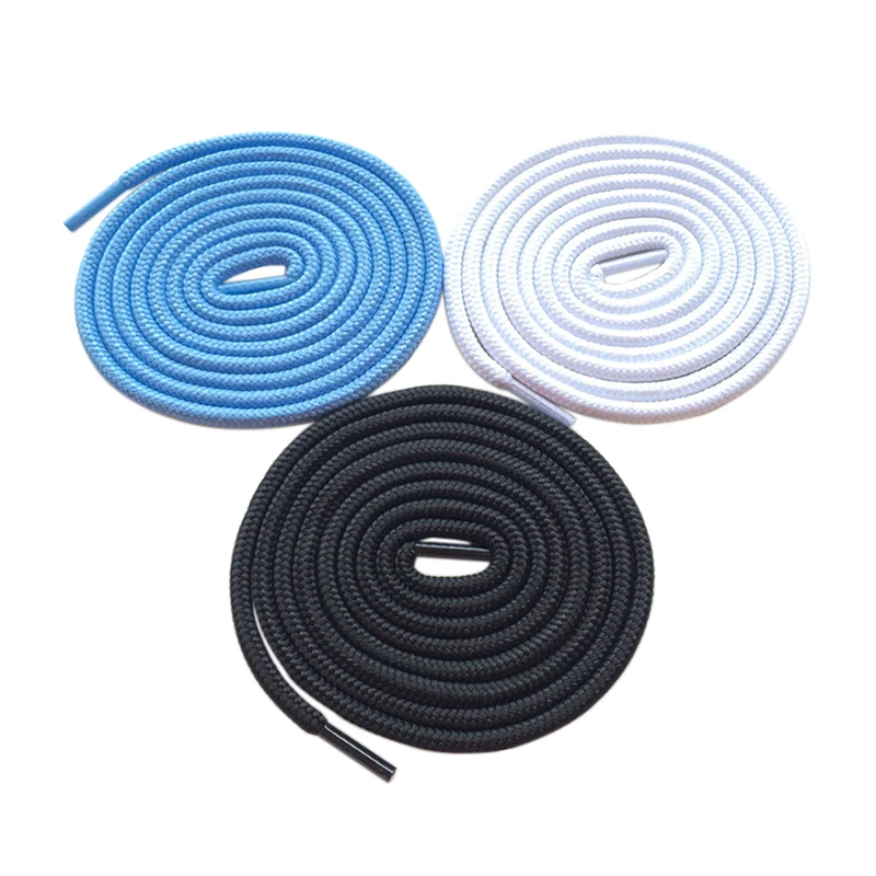 Weiou популярные модные шнурки для обуви сменные круглые из полиэстера одноцветные