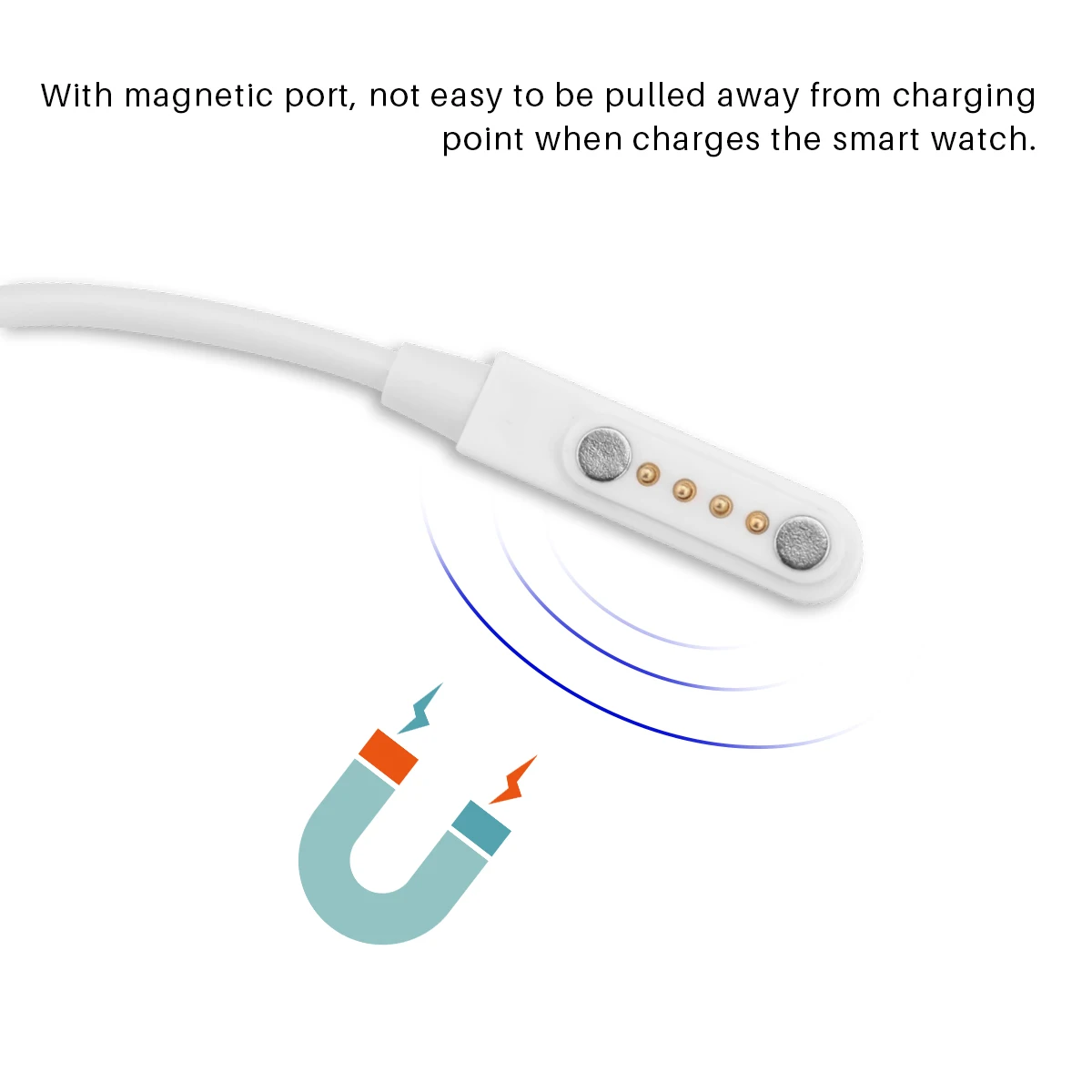 Смарт-наручные часы зарядный кабель USB Магнитный зарядный кабель USB 2,0 штекер 4 Pin удобно хранить с магнитным портом