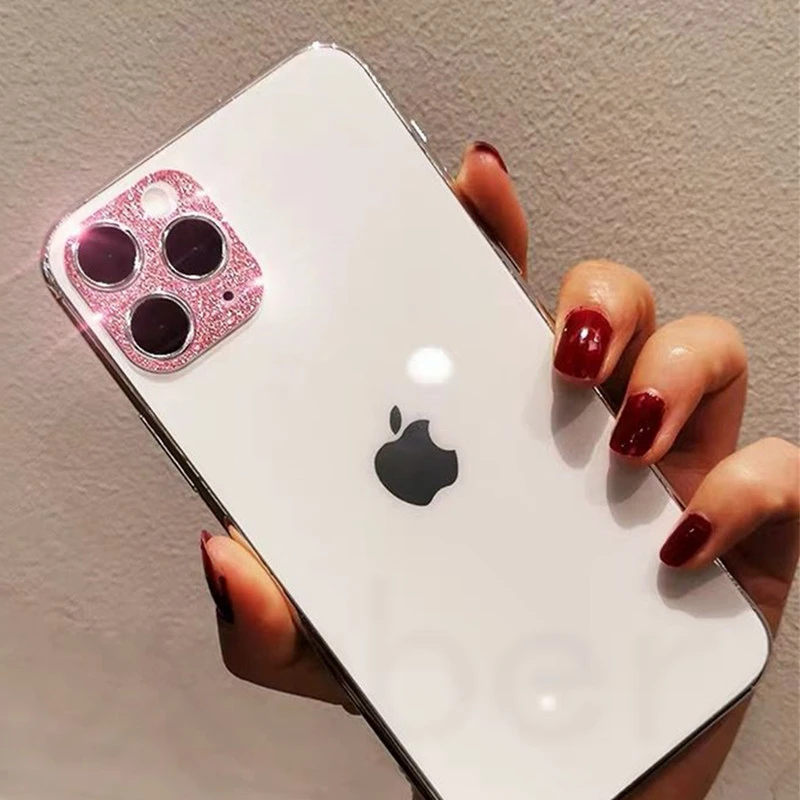 Роскошный блестящий объектив камеры закаленное стекло для iPhone 11 Pro Max Блестящий