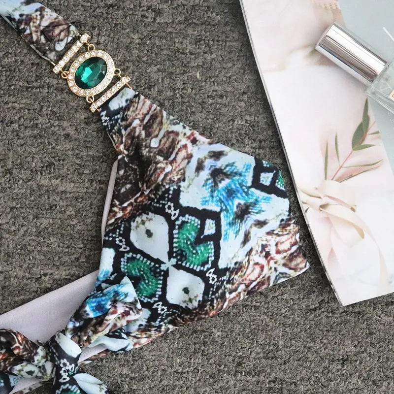 Бикини женское с высокой талией со стразами роскошные стразы 2019 | Женская одежда