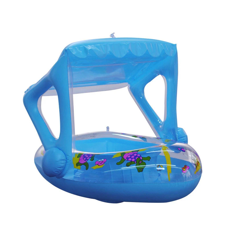 

Inflatable Safety For Accessories Baby Swimming Ring Floating Toy Toddler Swim Swimming Training Pool Water Seat With Canopy