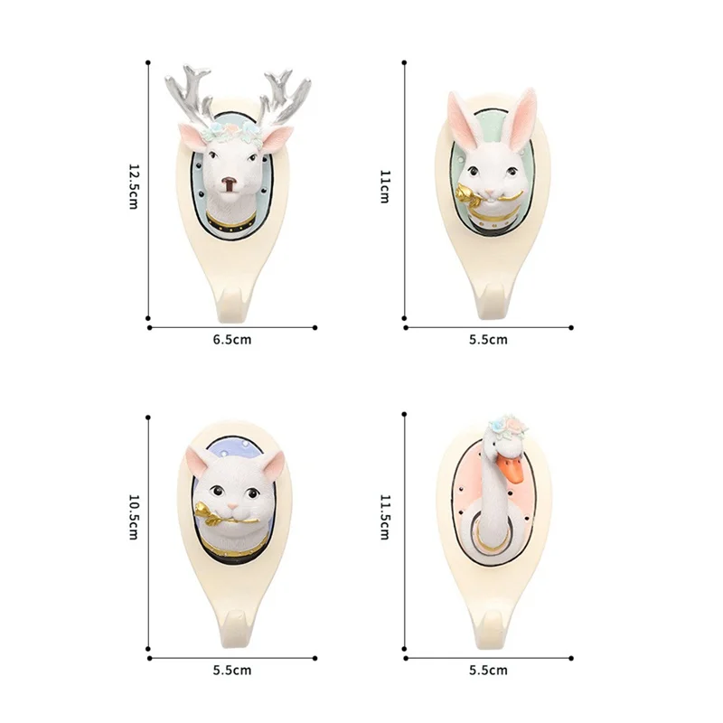 

Ins Animal Head Hanger Wall Decoration Wall Hanging Cartoon Decoration Living Room Coat Hanger Key Hanger Wall Decoration