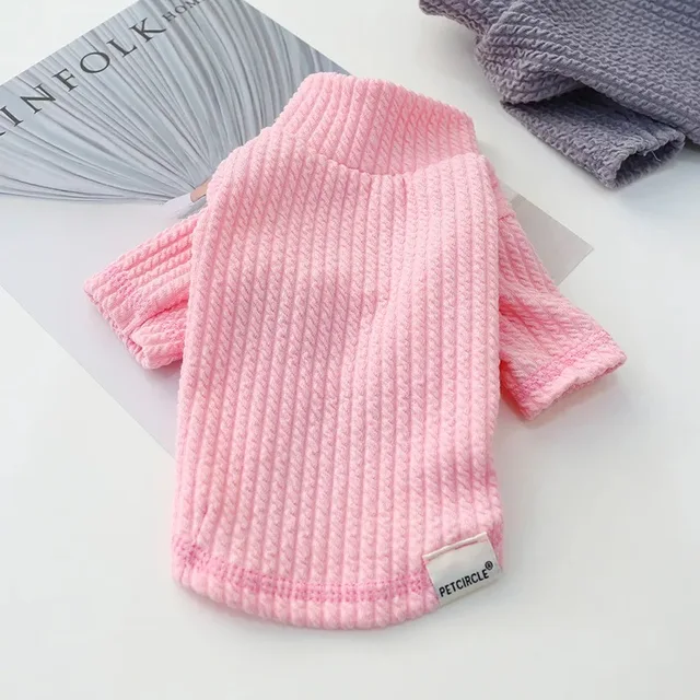 Cute Pet Dog Clothes Wavy Shaped T-shirt Chihuahua Cotton Thicken Shirt Vest Two-legged for Small Dogs Yorkies Puppy Clothing
