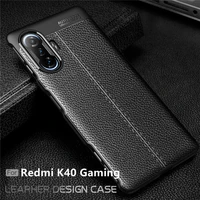 for cover redmi k40 gaming case for xiaomi redmi k40 gaming capas back bumper tpu soft leather for fundas redmi k40 gaming cover
