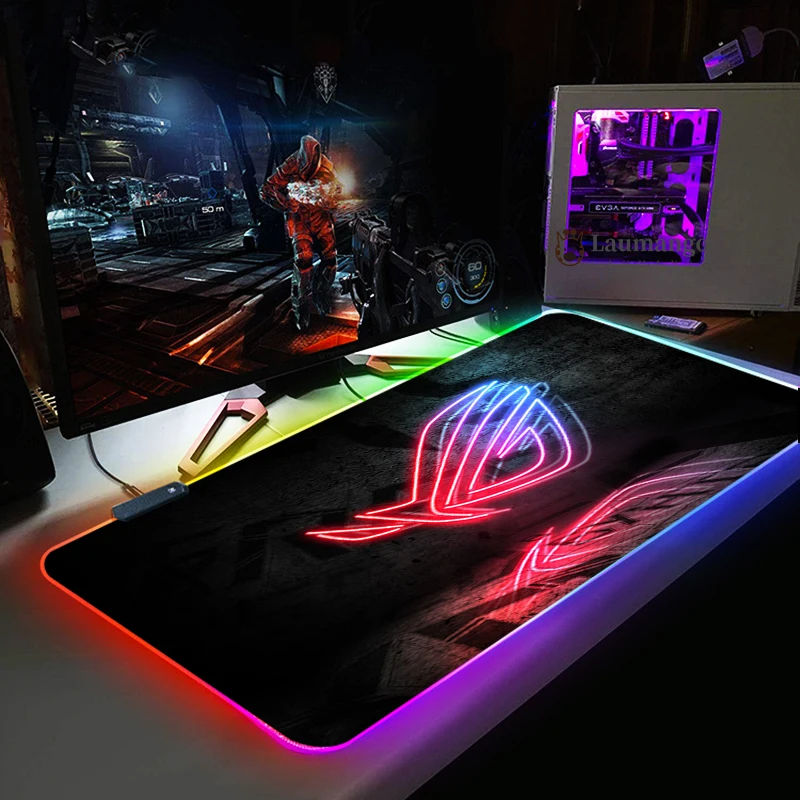 asus led illumination mouse pad rgb computer mice mat large mousepad for desk laptop notebook gaming mouse pad free global shipping