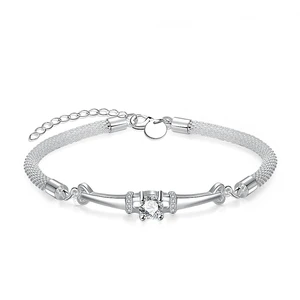 NB01 Korean Platinum plated Bracelet Zirconia Stone Trendy jewelry lot Bracelet & Bangle for women Accessories NB01 Korean Platinum plated Bracelet Zirconia Stone Trendy jewelry lot Bracelet & Bangle for women Accessories