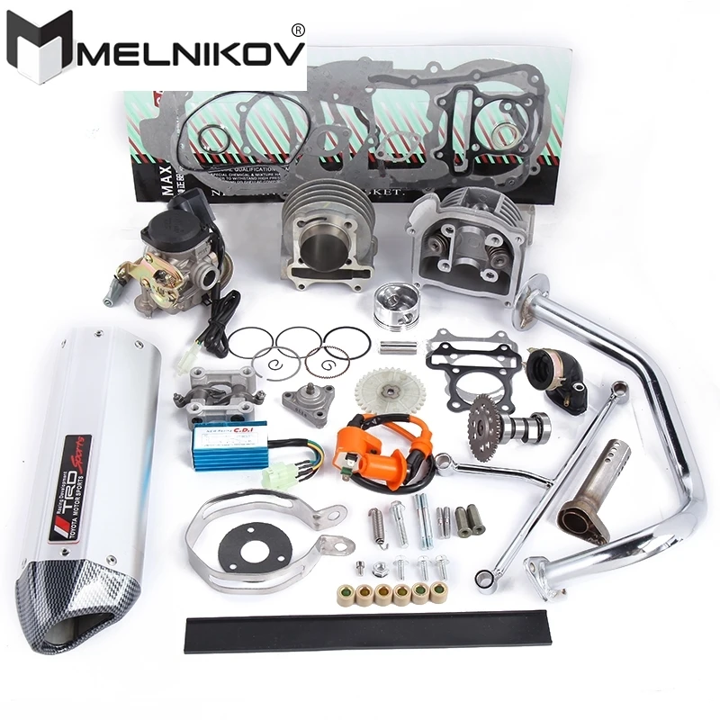 

GY6 50 80 UPGRADE 100 CC 137QMA QMB139 4T CYLINDER KIT HEAD RACING EXHAUST A9 CAMSHAFT ROLLERS OIL GEAR RINGS ARMS ASSEMLY ...