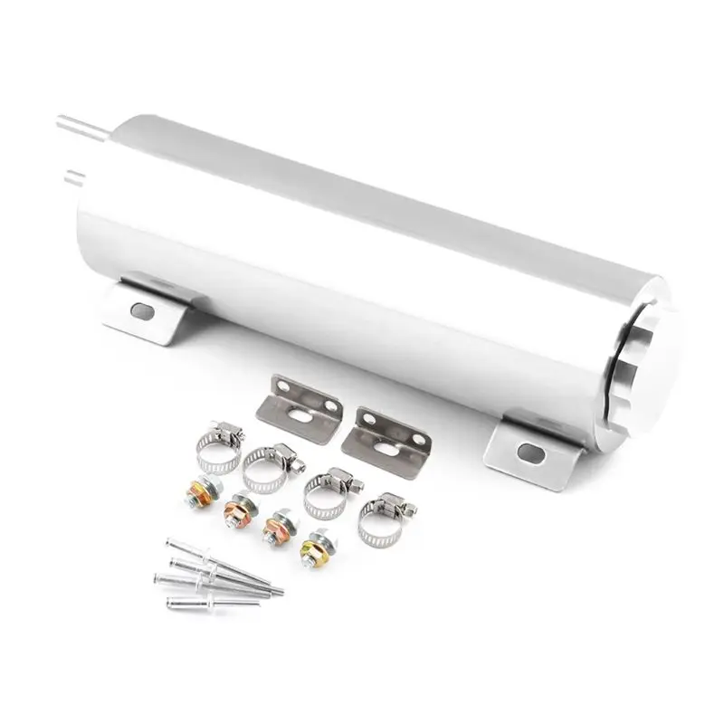 

3" X 10" Radiator Coolant Overflow Puke Tank Polished Stainless Steel 32OZ