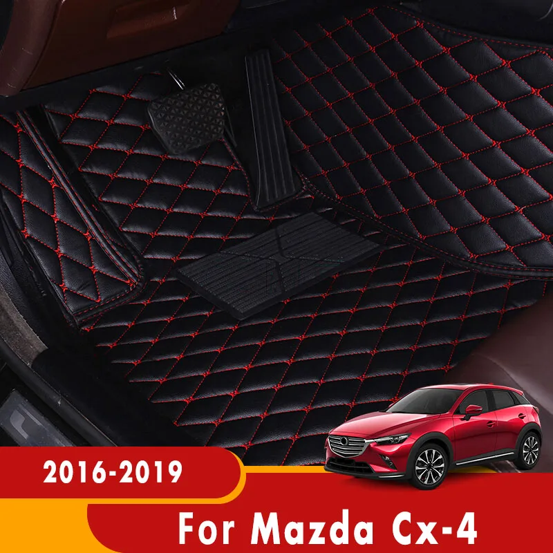 

For Mazda Cx-4 CX4 CX 4 2019 2018 2017 2016 Car Floor Mats Auto Interior Part Decorative Waterproof Mat Carpets Rugs