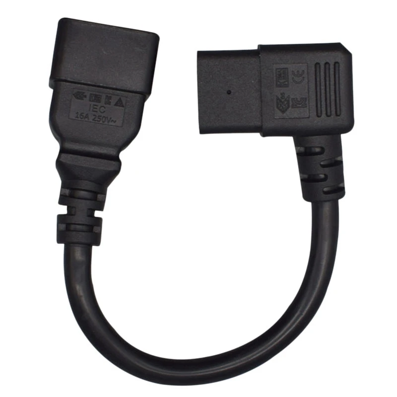 Удлинительный шнур питания трехсторонний горизонтальный штекер-гнездо