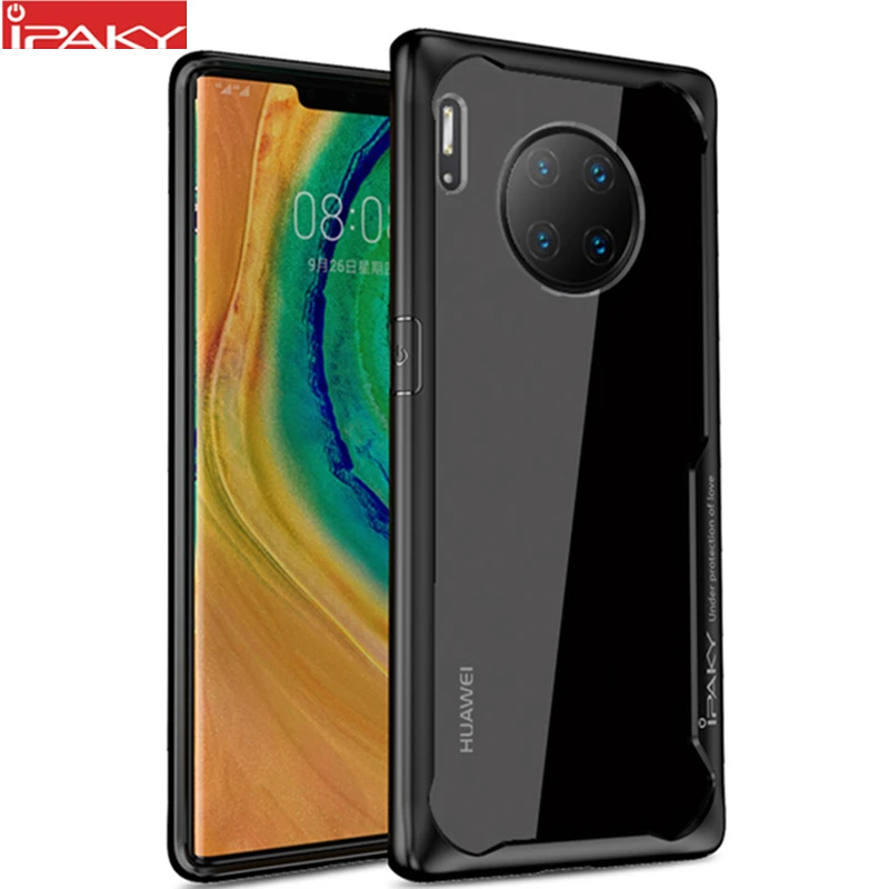 Чехол для Huawei Mate 30 силиконовый акриловый Гибридный противоударный прозрачный IPAKY