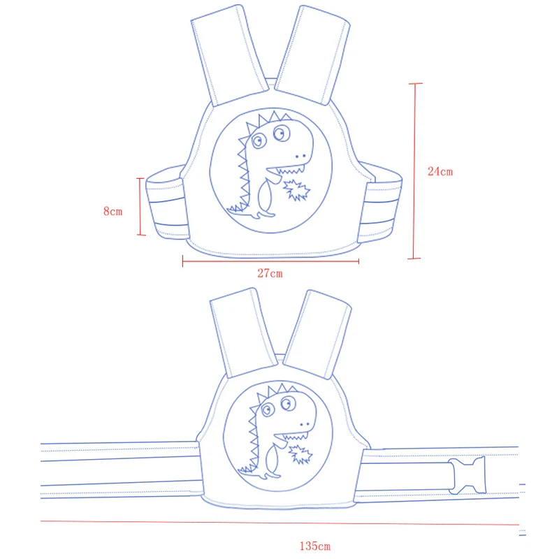 

Safety Belt For Children Kids Scooter Adjustable Motorcycle Strap Cartoon Baby Carrier Seat Belts Straps Harness Boys Girls