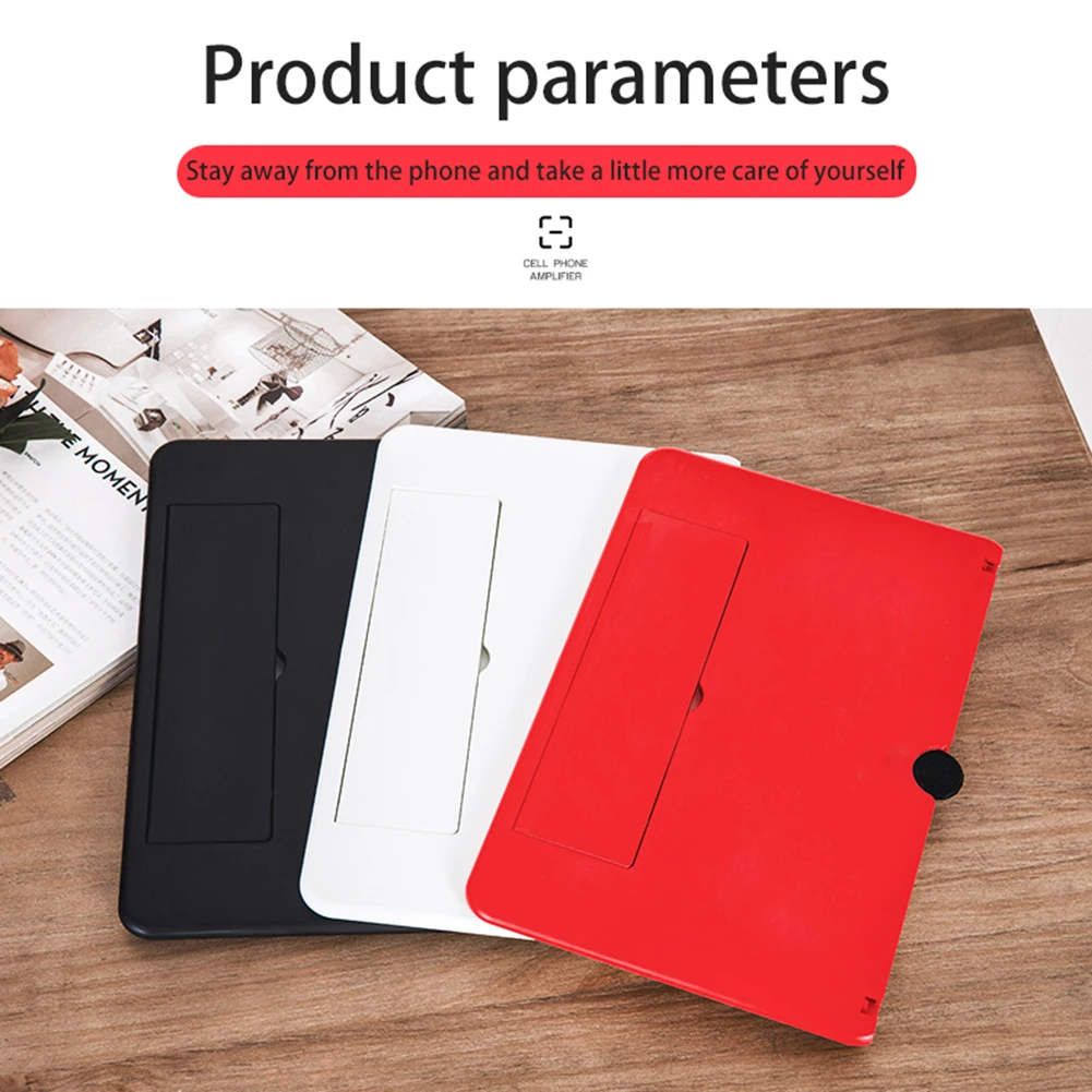 

12 inch Foldable Phone Screen Magnifier HD Display Movie Video Amplifier Portable Bracket Mobile Phone Stand Desktop Holder