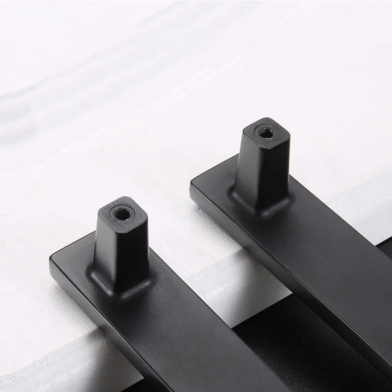 

5 pieces Glitter Black Door Handles Modern Simple Drawer Pulls Kitchen Cabinet Handles and Knobs Furniture Handles Hardware