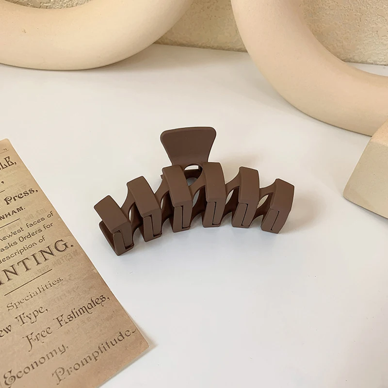 Кремовый зажим милая заколка для волос женщин акриловая белая серая текстура