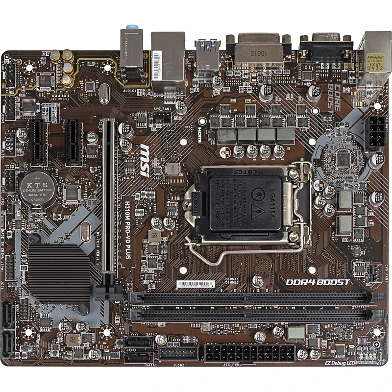 Материнская плата MSI H310M PRO-VD PLUS | Компьютеры и офис