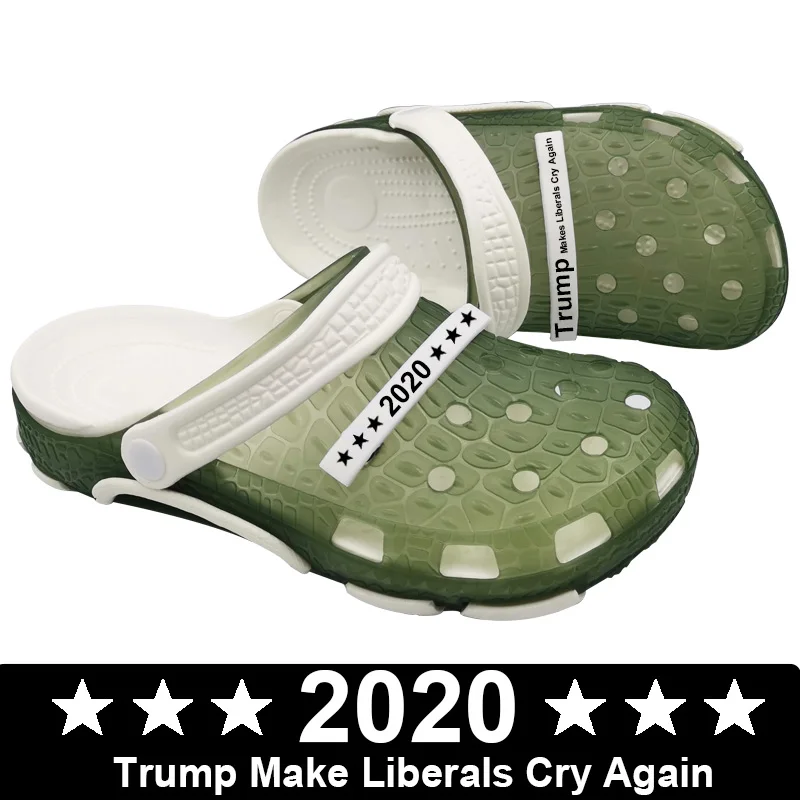 Trump/Коллекция 2020 года мужские сандалии с вырезами обувь из ПВХ сабо для мужчин