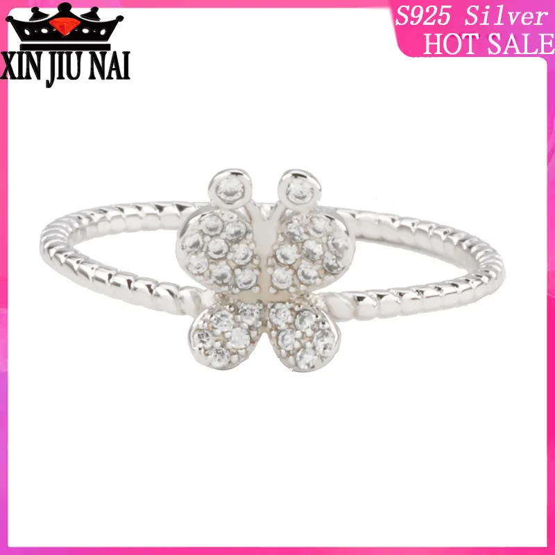

Twisted twisted rope female micro-set diamond ring butterfly shape cute style combination ring gold-plated jewelry wholesale