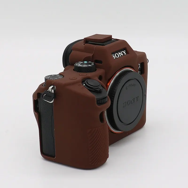 Силиконовая кожа брони чехол корпус протектор для sony A6300/A6400 A7R III/A7M3 A7RM3/A9 ILCE-9/A7R IV A7RM4/A7 II A7M2