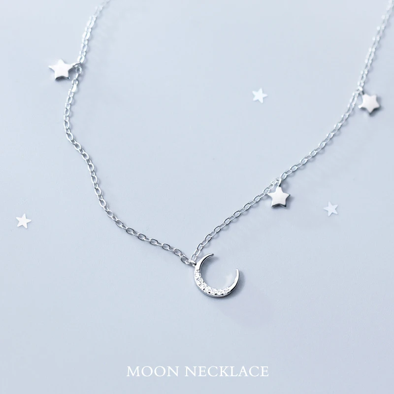 Ожерелье Modian Луна и звезды подвеска чокер ожерелье классическое роскошное из