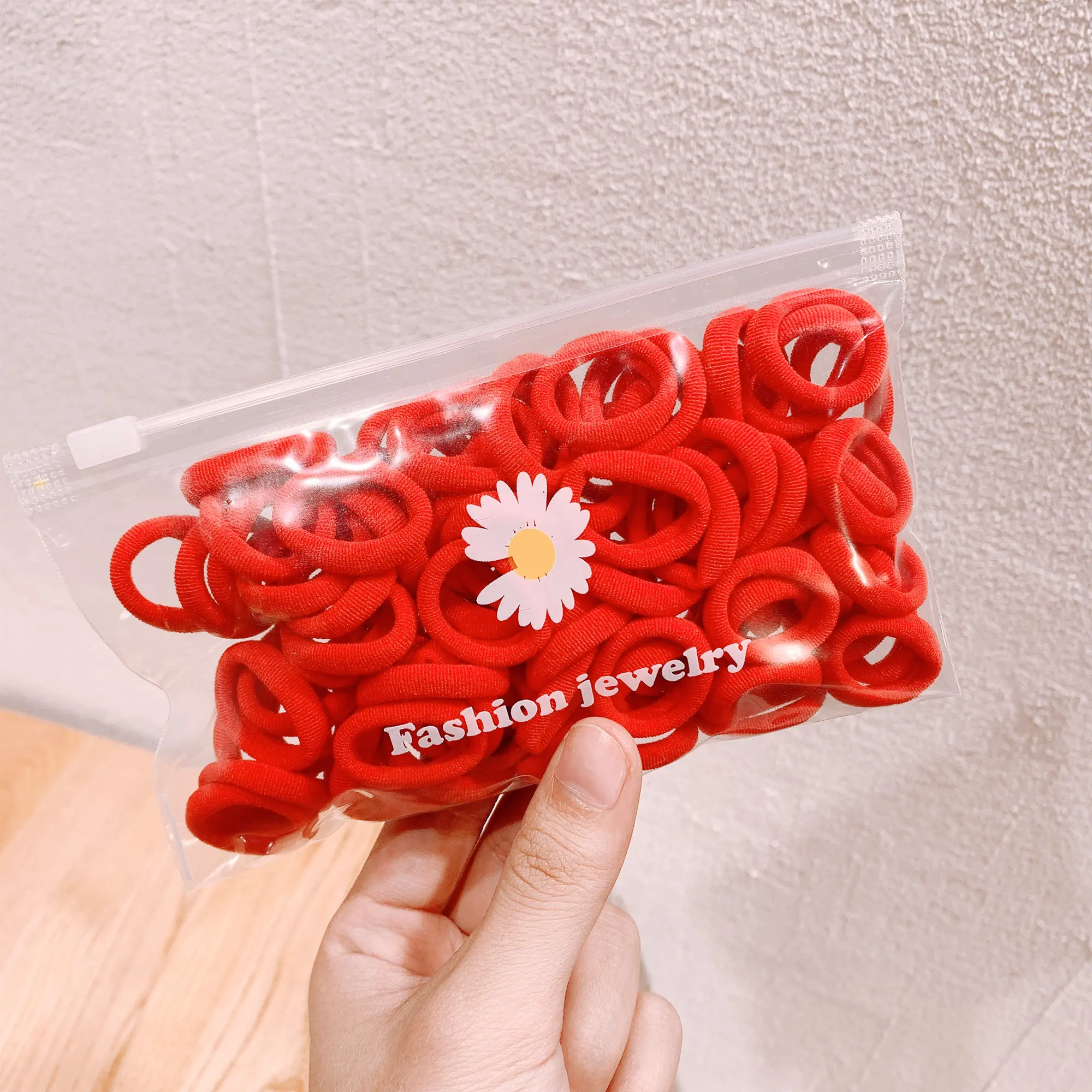 Эластичные резинки для волос девочек 50 цветов Детская резинка цветная маленькая