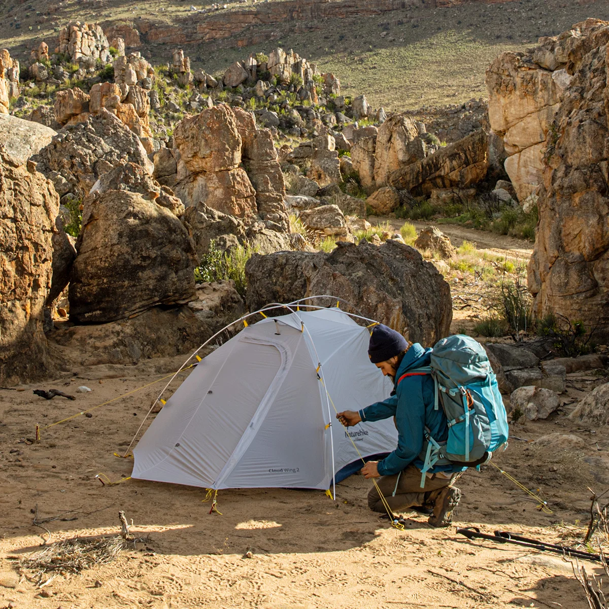 Палатка Naturehike Cloudup-Wing на 2 человек водонепроницаемая 15D нейлоновая Ультралегкая